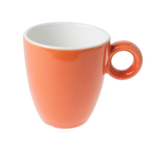 Bola Tasse in Orange und Weiß bedrucken lassen